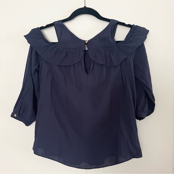 Maeve cold shoulder ruffle top size 6 - Picture 2 of 5